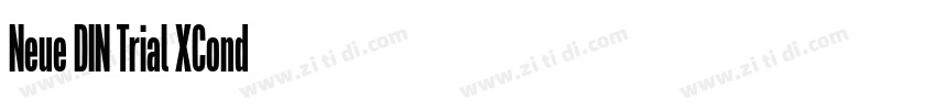 Neue DIN Trial XCond字体转换